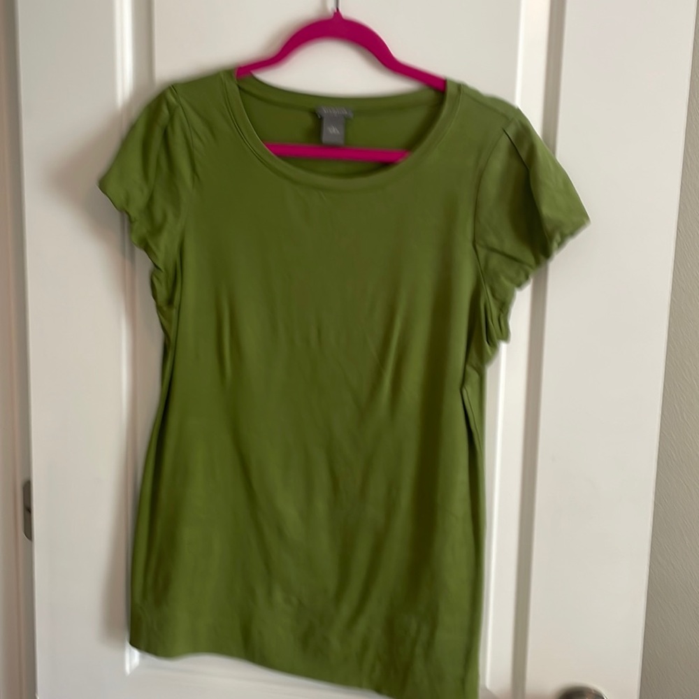 Green stretchy knit top , never worn